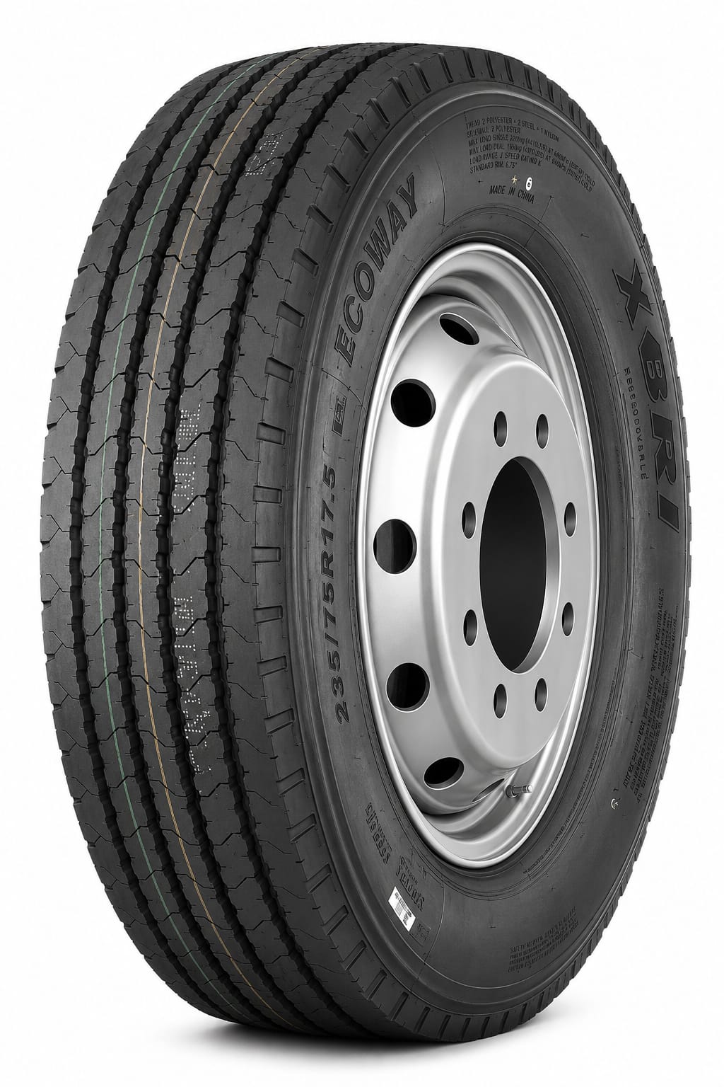 Pneu 235/75R17.5 Liso XBRI EcoWay P1 - 18 Lonas