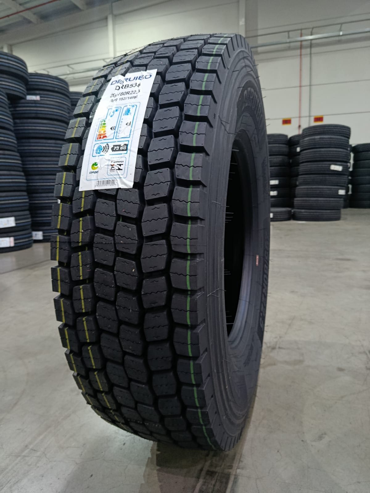 Pneu 295/80R22.5 Borrachudo Deruibo - 18 Lonas - Imagem 2