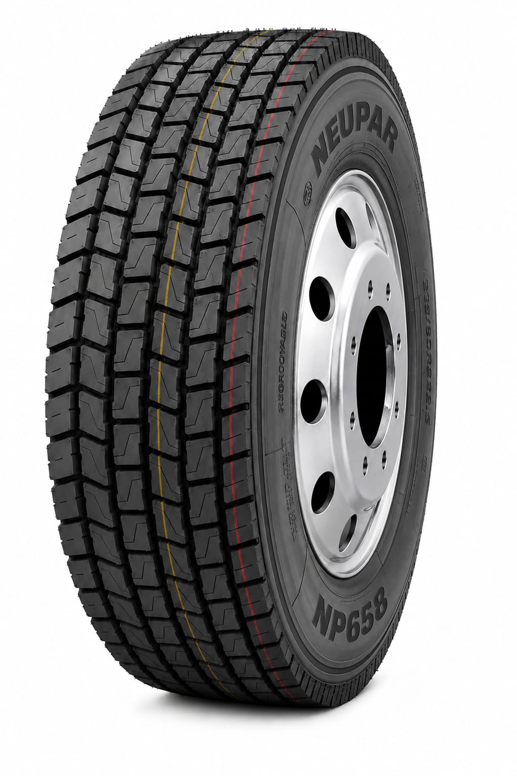 Pneu 215/75R17.5 Borrachudo Neupar NP658 18 Lonas
